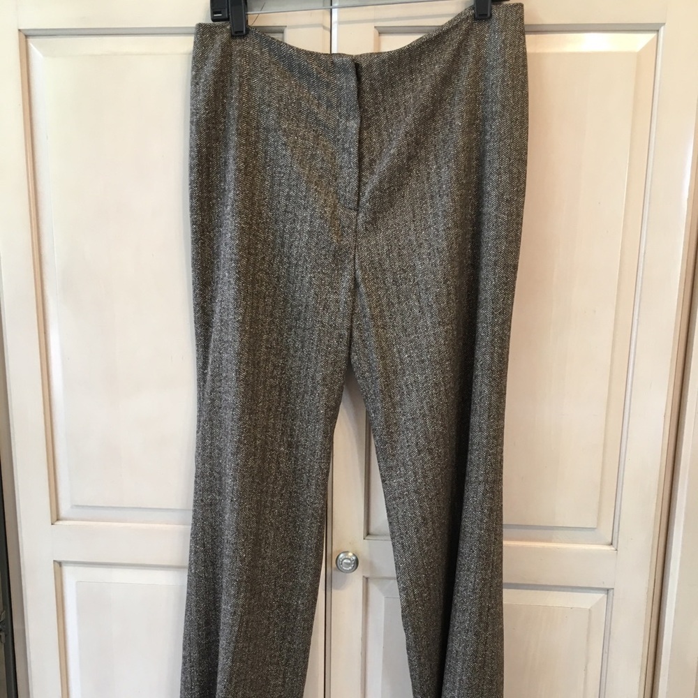 Ladies no waist wool brown pants